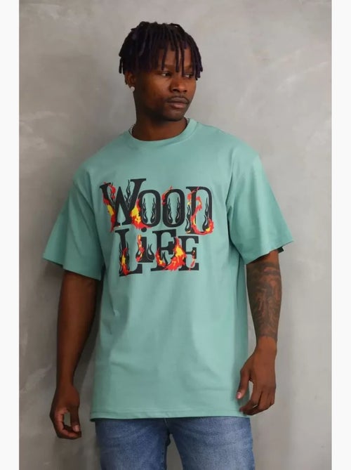 T-shirt oversize con girocollo janes - Kiabi