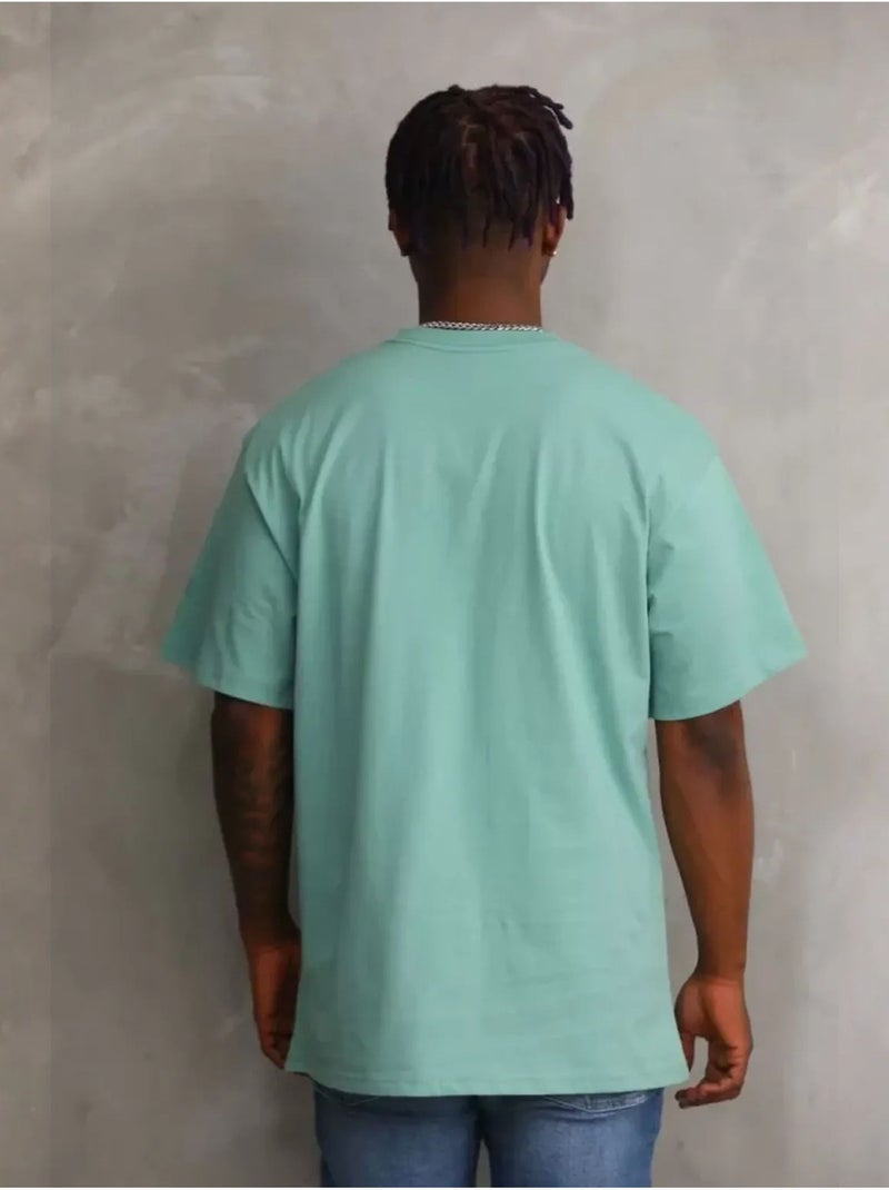 T-shirt oversize con girocollo janes Verde menta - Kiabi
