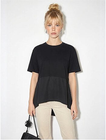 T-shirt oversize con girocollo lucci