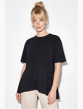 T-shirt oversize con girocollo lucci
