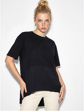 T-shirt oversize con girocollo lucci