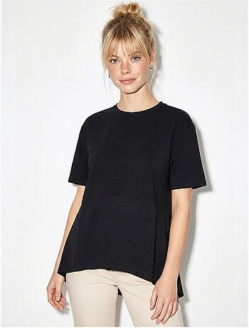 T-shirt oversize con girocollo lucci