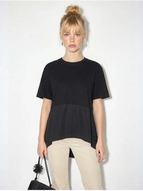 T-shirt oversize con girocollo lucci - Kiabi T-shirt oversize con girocollo lucci - Kiabi