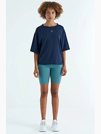 T-shirt oversize con girocollo tommy