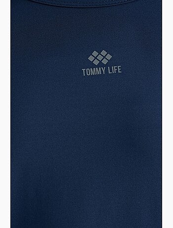T-shirt oversize con girocollo tommy
