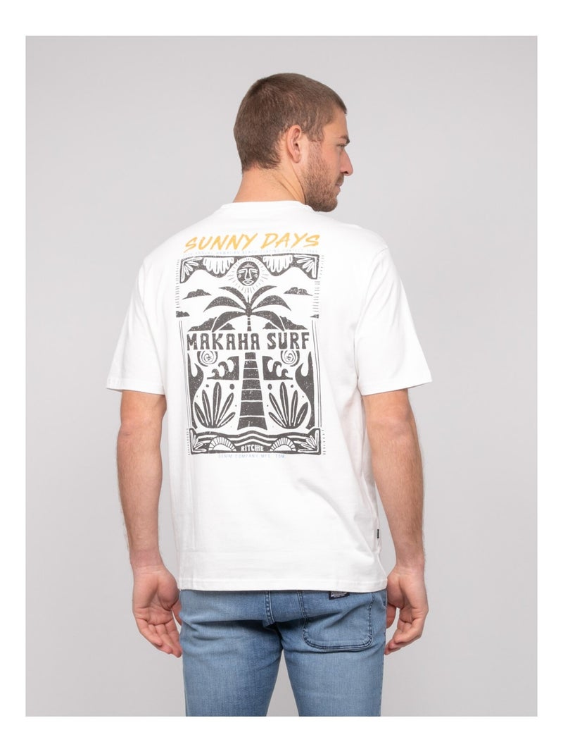 T-shirt oversize con motivi NIKIMAKA Ecru - Kiabi