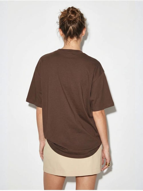 T-shirt oversize con ricamo e paillettes, girocollo lucci - Kiabi