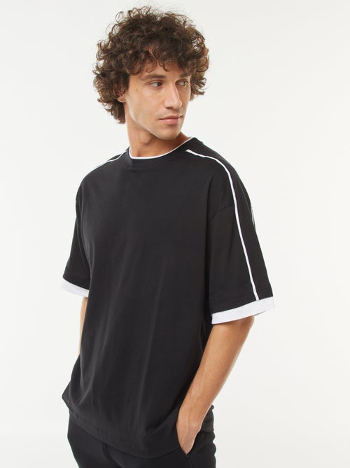 T-shirt oversize con riga - Kiabi