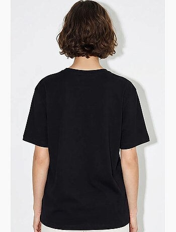 T-shirt oversize con scollo a v e stampa lucci