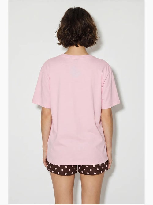 T-shirt oversize con scollo a v e stampa lucci - Kiabi T-shirt oversize con scollo a v e stampa lucci - Kiabi