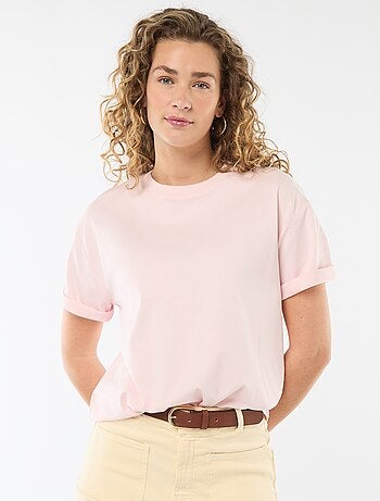 T-shirt oversize con scollo rotondo