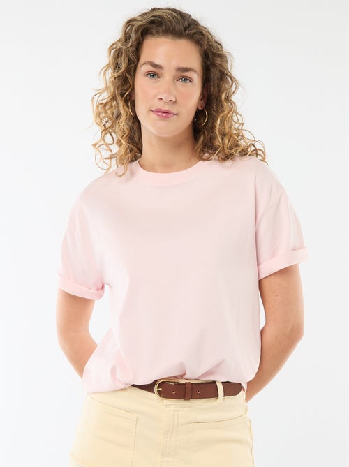T-shirt oversize con scollo rotondo - Kiabi T-shirt oversize con scollo rotondo - Kiabi