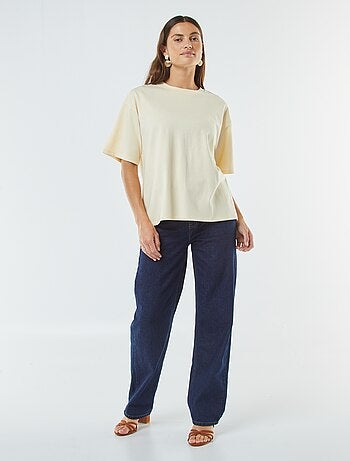 T-shirt oversize con scollo tondo