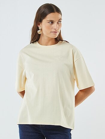 T-shirt oversize con scollo tondo