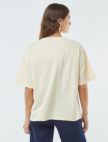T-shirt oversize con scollo tondo