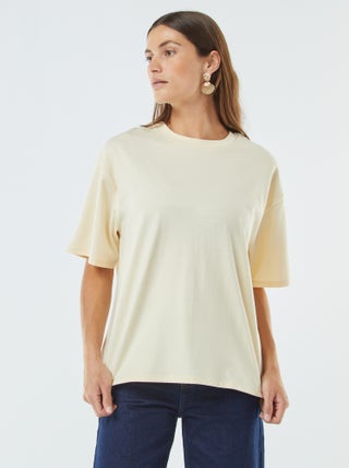 T-shirt oversize con scollo tondo