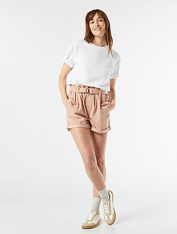 T-shirt oversize con scollo tondo