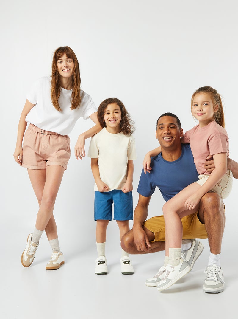 T-shirt oversize con scollo tondo bianco - Kiabi