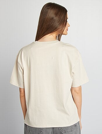 T-shirt oversize con scollo tondo