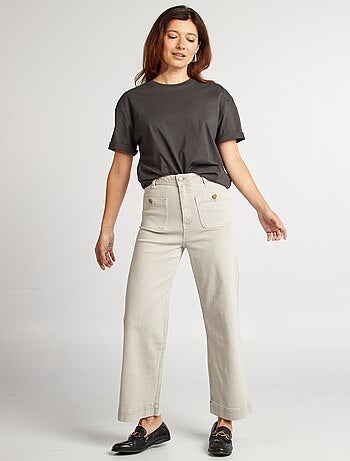 T-shirt oversize con scollo tondo