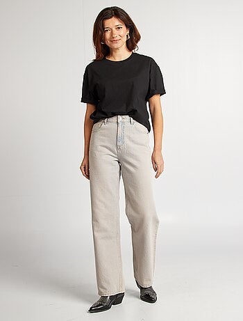 T-shirt oversize con scollo tondo