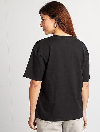 T-shirt oversize con scollo tondo