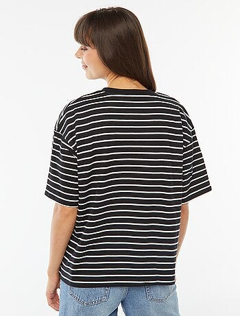 T-shirt oversize con scollo tondo