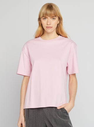 T-shirt oversize con scollo tondo