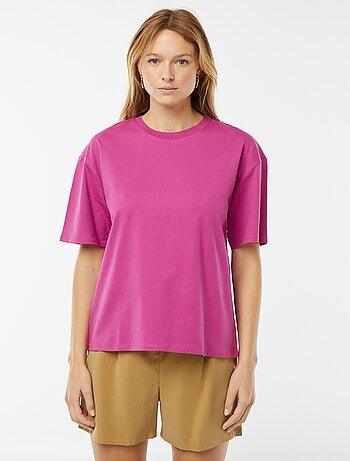 T-shirt oversize con scollo tondo