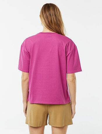 T-shirt oversize con scollo tondo