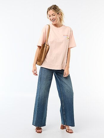 T-shirt oversize con scritta
