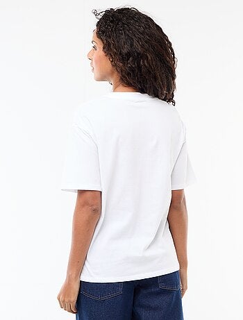 T-shirt oversize con scritta