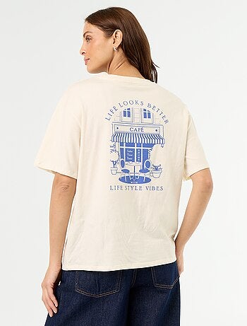 T-shirt oversize con scritta