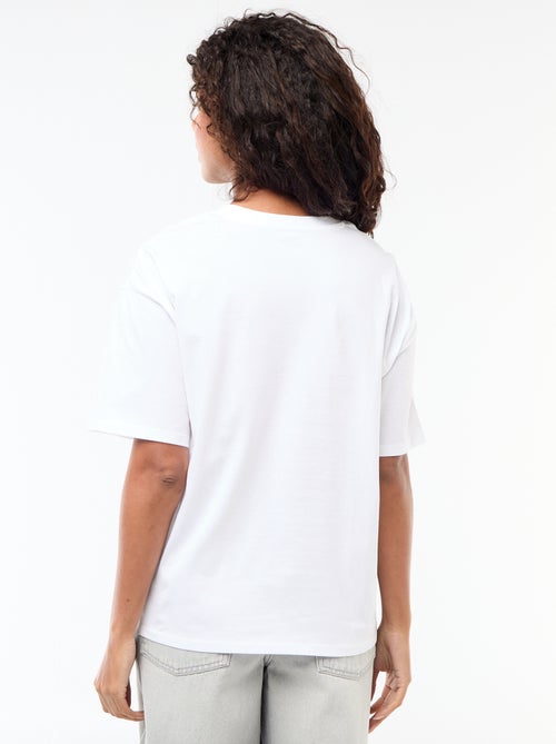 T-shirt oversize con scritta - Kiabi