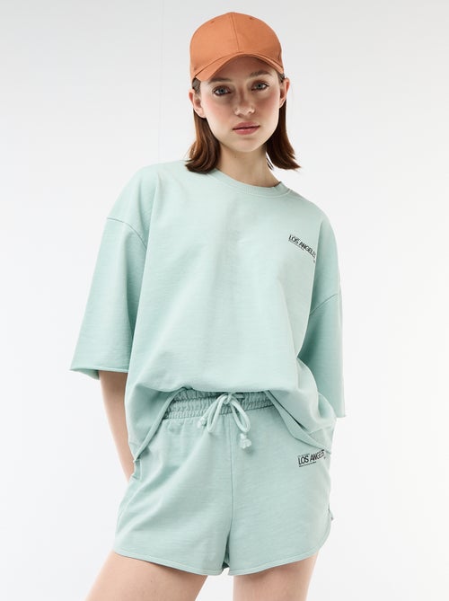 T-shirt oversize con scritta - Kiabi