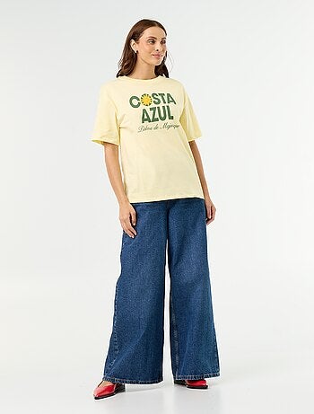 T-shirt oversize con scritta
