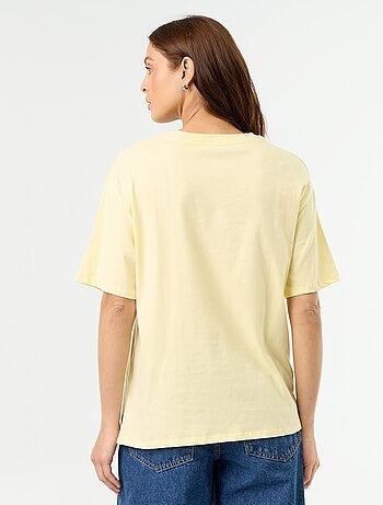 T-shirt oversize con scritta