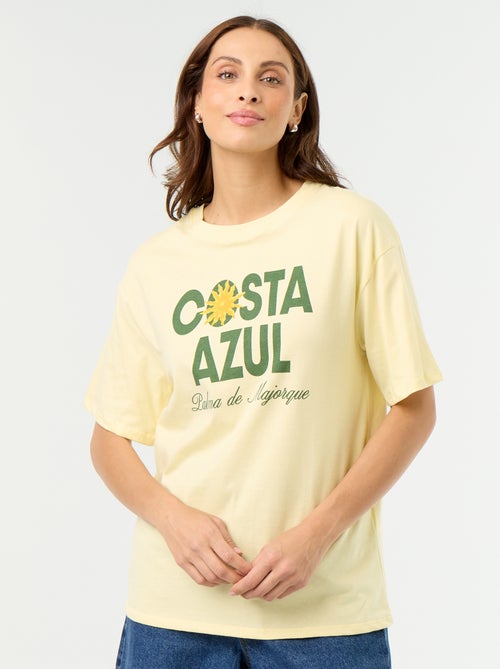 T-shirt oversize con scritta - Kiabi T-shirt oversize con scritta - Kiabi