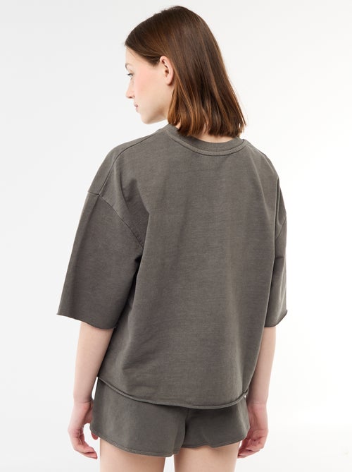 T-shirt oversize con scritta - Kiabi