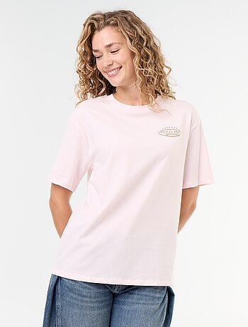 T-shirt oversize con scritta