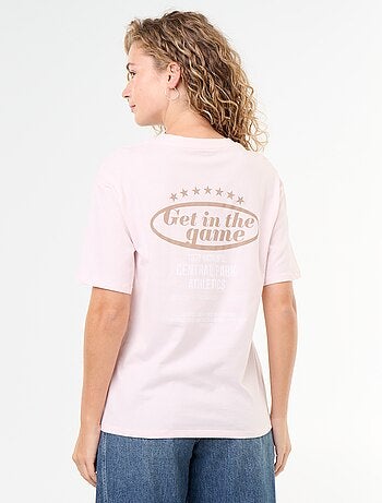 T-shirt oversize con scritta