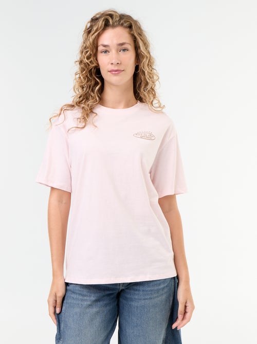 T-shirt oversize con scritta - Kiabi