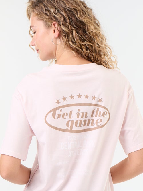 T-shirt oversize con scritta - Kiabi