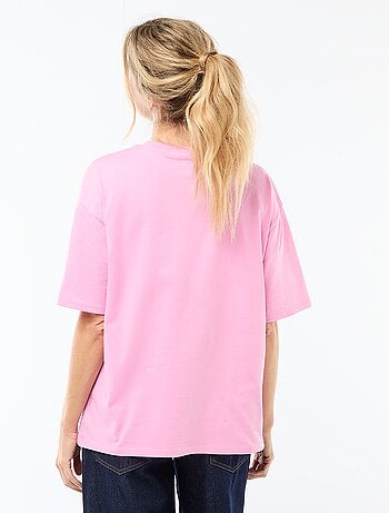 T-shirt oversize con scritta