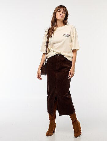 T-shirt oversize con stampa