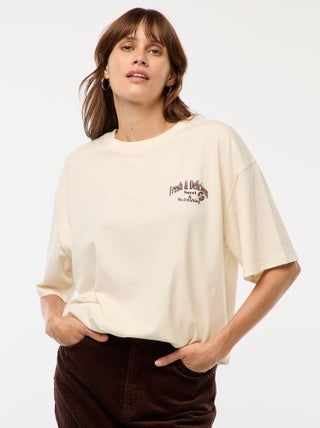T-shirt oversize con stampa