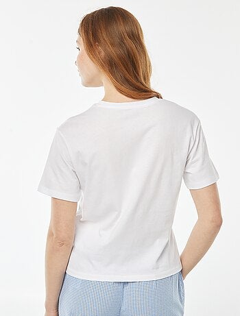 T-shirt oversize con stampa davanti