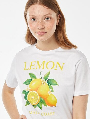 T-shirt oversize con stampa davanti
