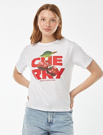 T-shirt oversize con stampa davanti