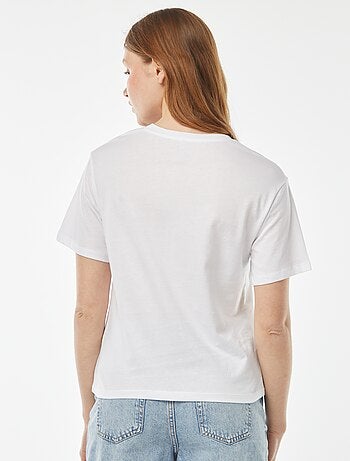 T-shirt oversize con stampa davanti